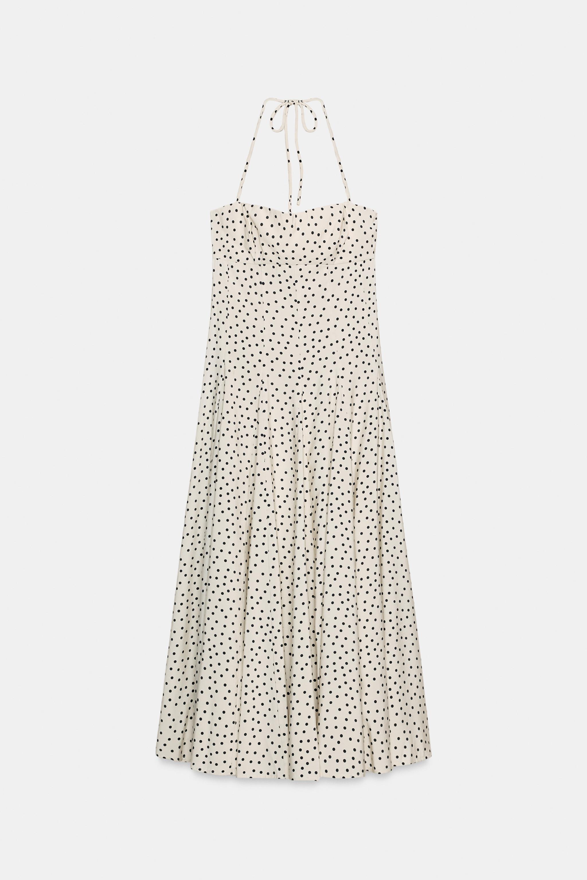POLKA DOT MIDI DRESS